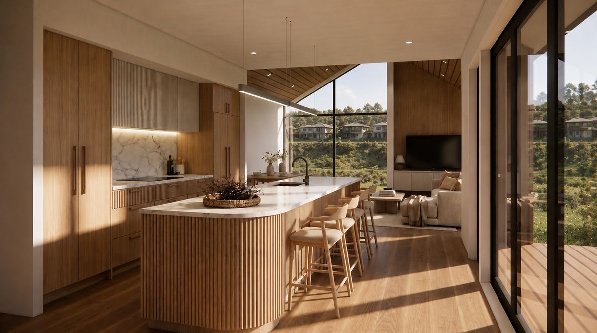 New build kitchen interior, Taupō