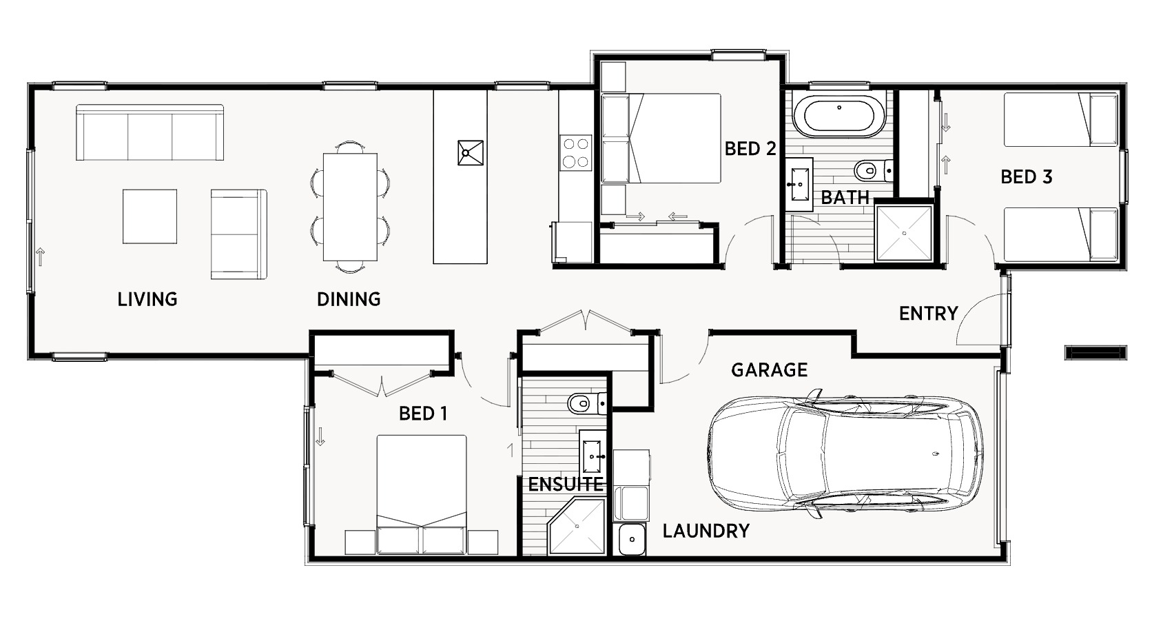 Floor plan, 33 Takurua Road